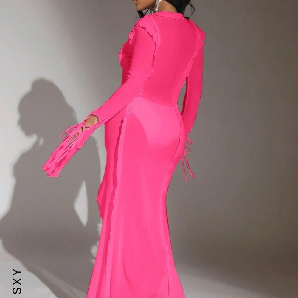 Long sleeve maxi dress cover up - Picture 6 of 7